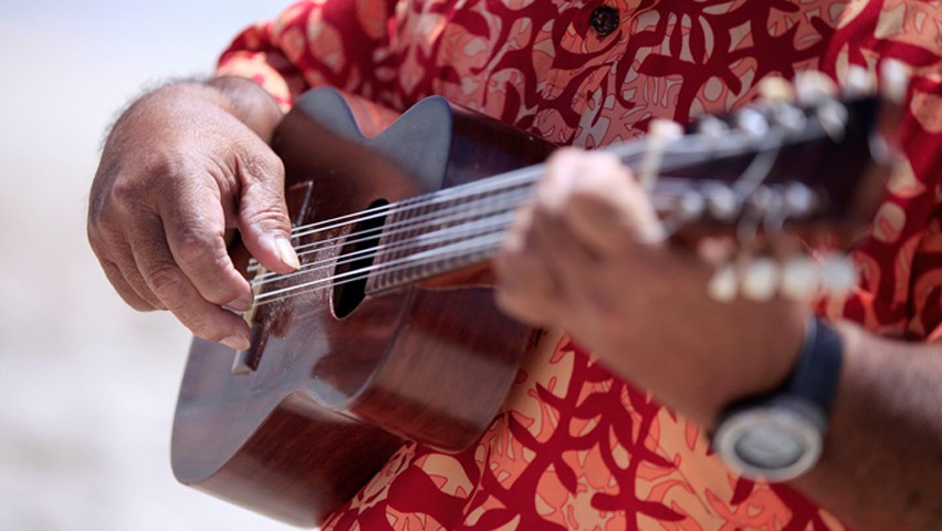 Ukulele Player in Hawaii