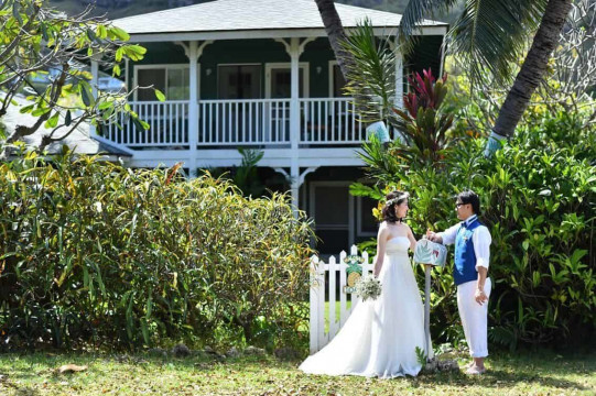 ハワイ ウエディング フォト ツアー (邸宅)